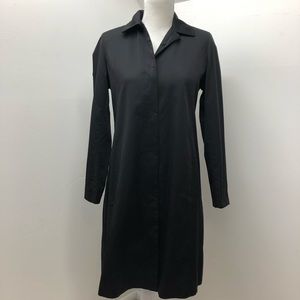 Jones New York Petite Black Trench Coat Womens Size S